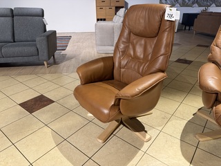 Relaxfauteuil, cognac